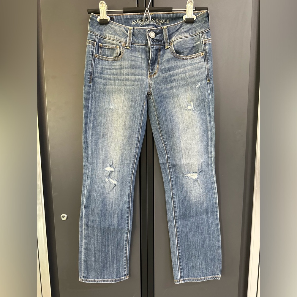 Vintage y2k American Eagle artist capris-0